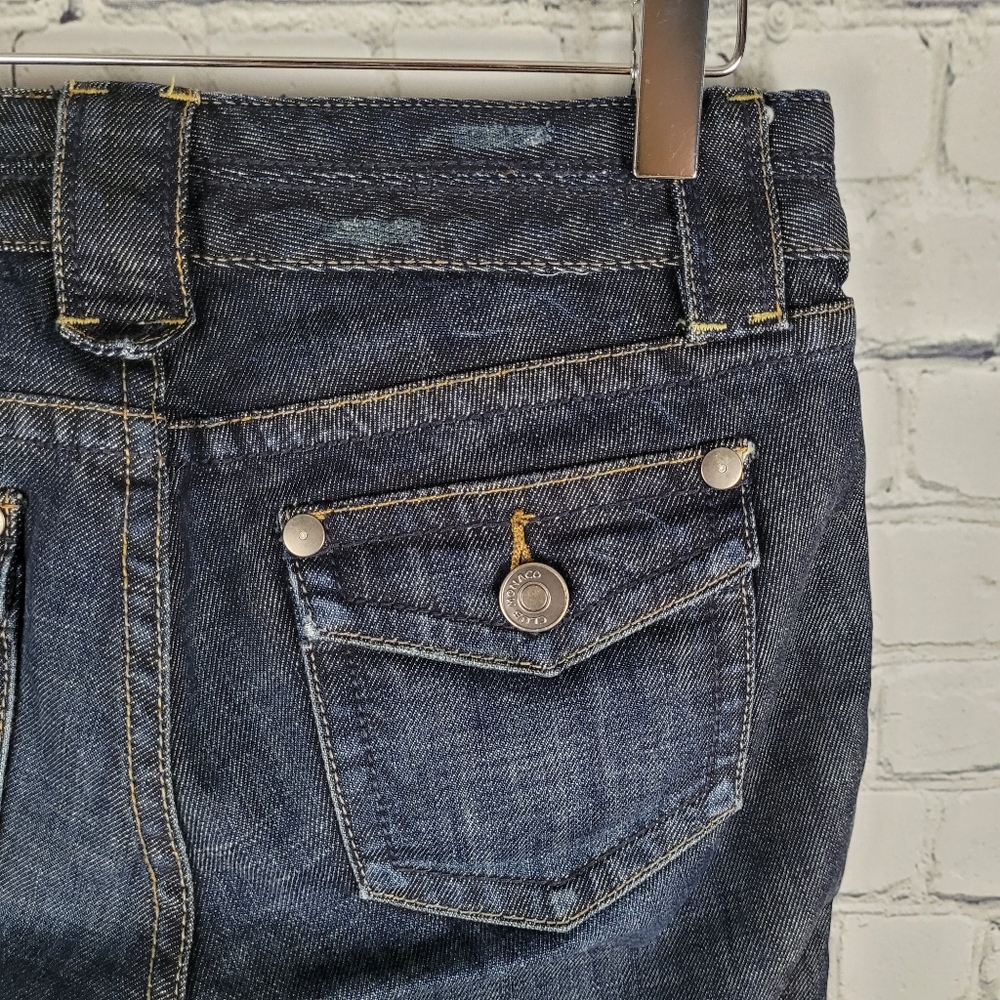 CLUB MONACO | button flap pocket front patch pocket skinny stretch jeans